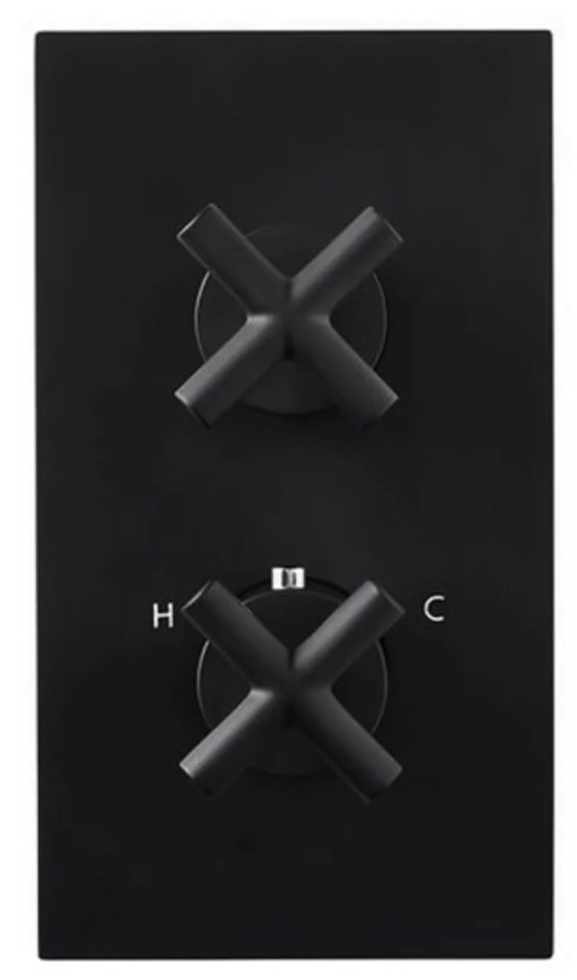New in Box Noir Concealed Shower Valve Dual Thermostatic - Black RRP £232 **NO VAT**