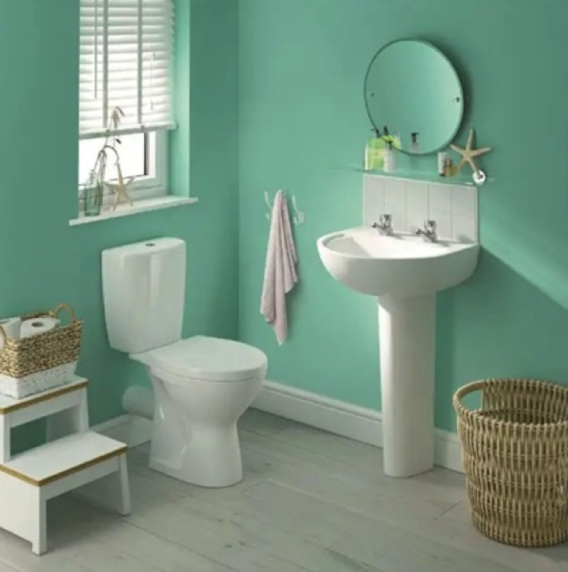 Brand New Barley Close Coupled Toilet complete with seat RRP £239 **NO VAT**