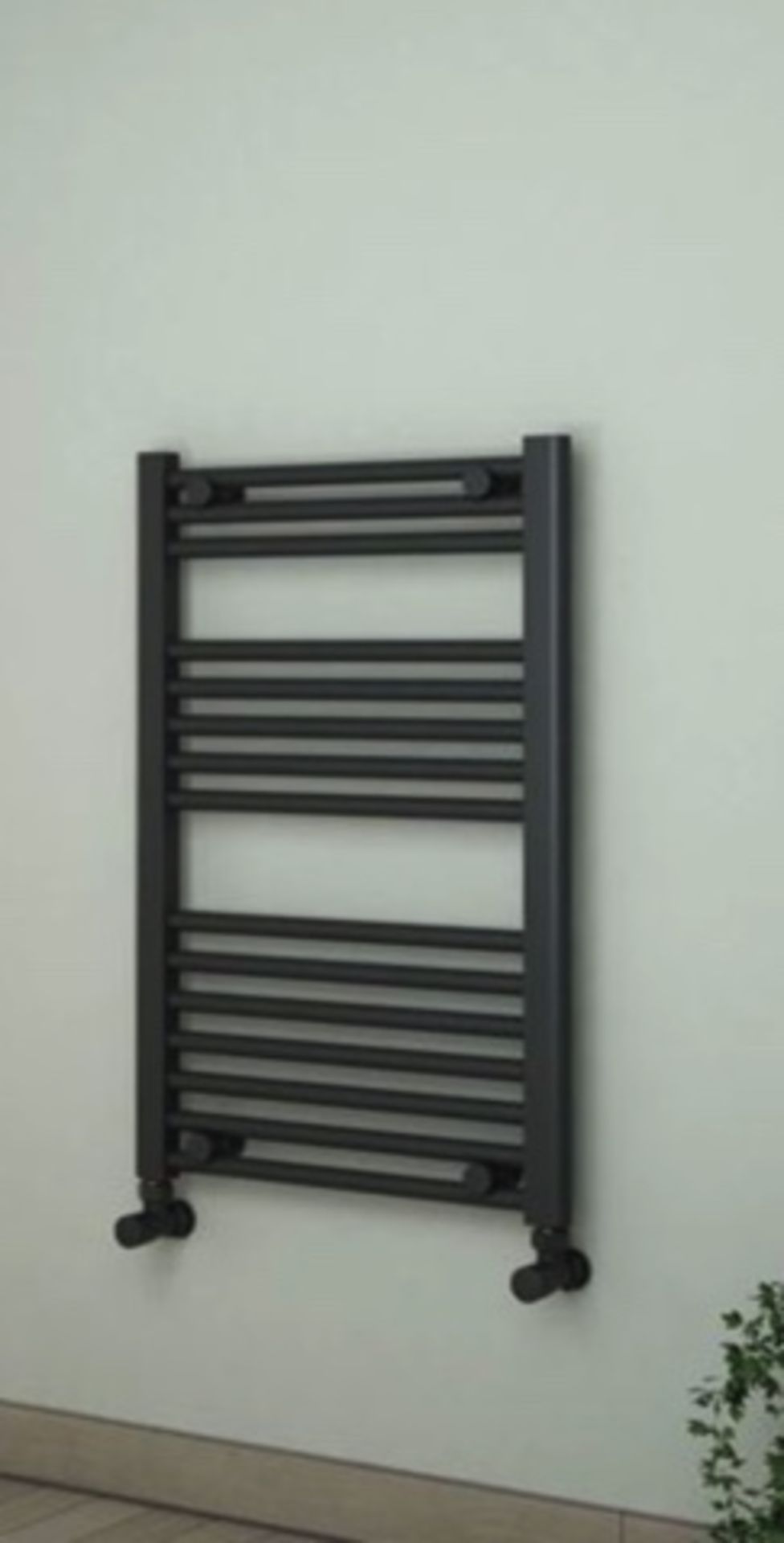 Brand New Boxed Anthracite Towel Radiator 500mm Wide 750mm High RRP £89.99 **NO VAT**
