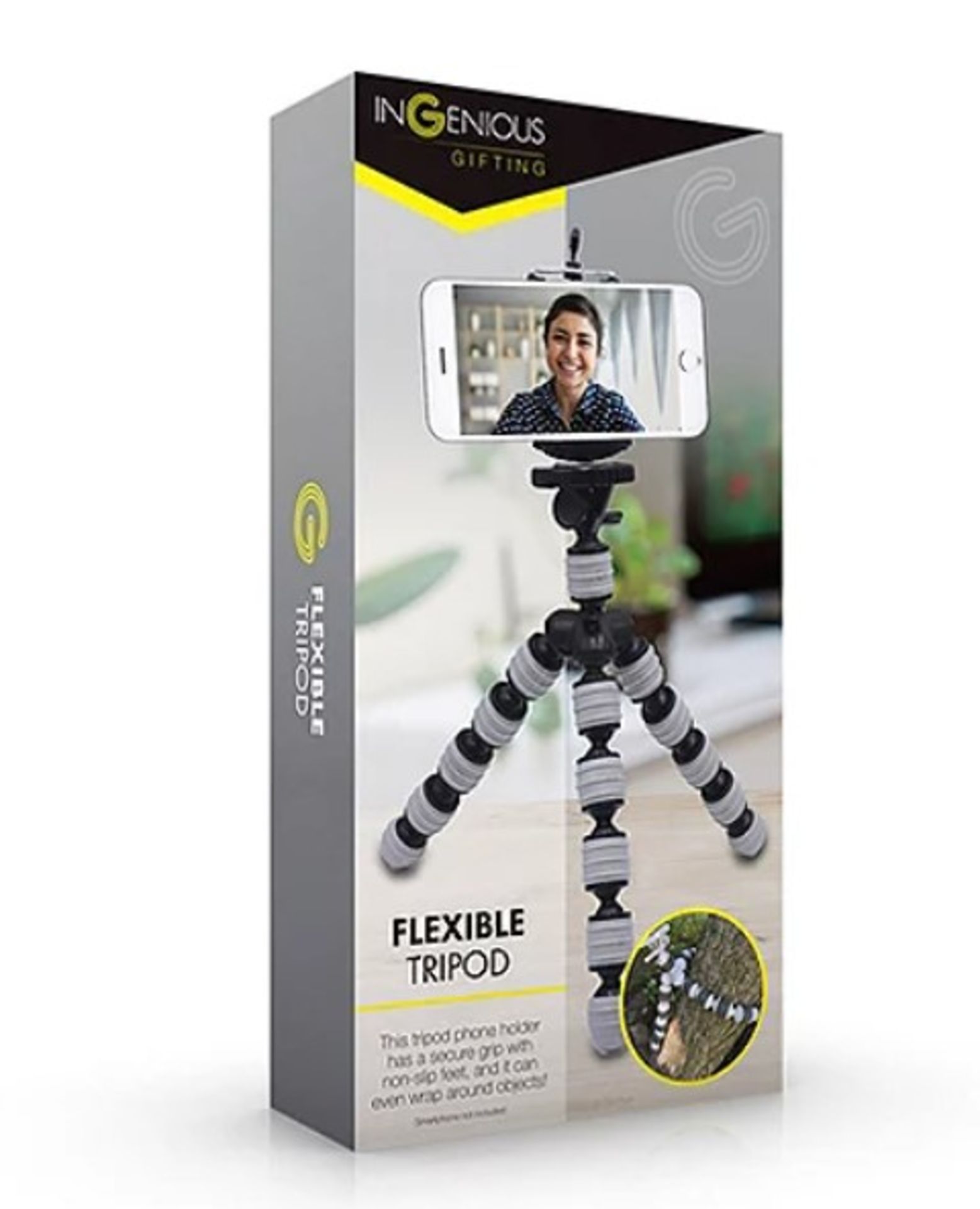 (R11) 25x Mixed Items. To Include 8x Ingenious Flexible Tripod. 3x Kirkland Flexible Phone Holder.