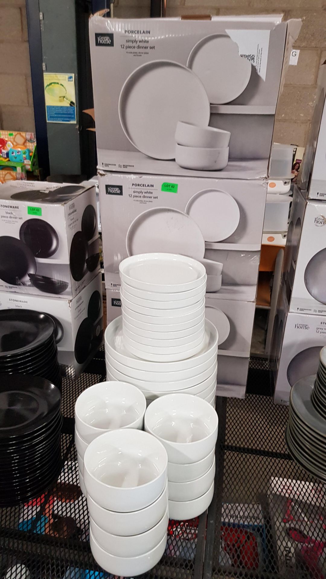 (6G) Lot RRP £80. Simply White Porcelain 33 Piece Diner Set. 11x Dinner Plate, 12x Bowl, 10x Side P - Image 2 of 5