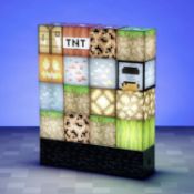 (10D) Lot RRP £335. 7x Paladone Minecraft Block Building Light. 3x Paladone Super Mario Super Star