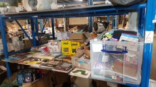 (6I) Contents Of Bay – Mixed Stationary, Craft & Book Items. (See Photos For Full Lot Contents).