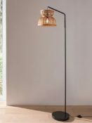 (6L) Lot RRP £100. 2x Black Bamboo Hanging Floor Lamp RRP £50 Each.