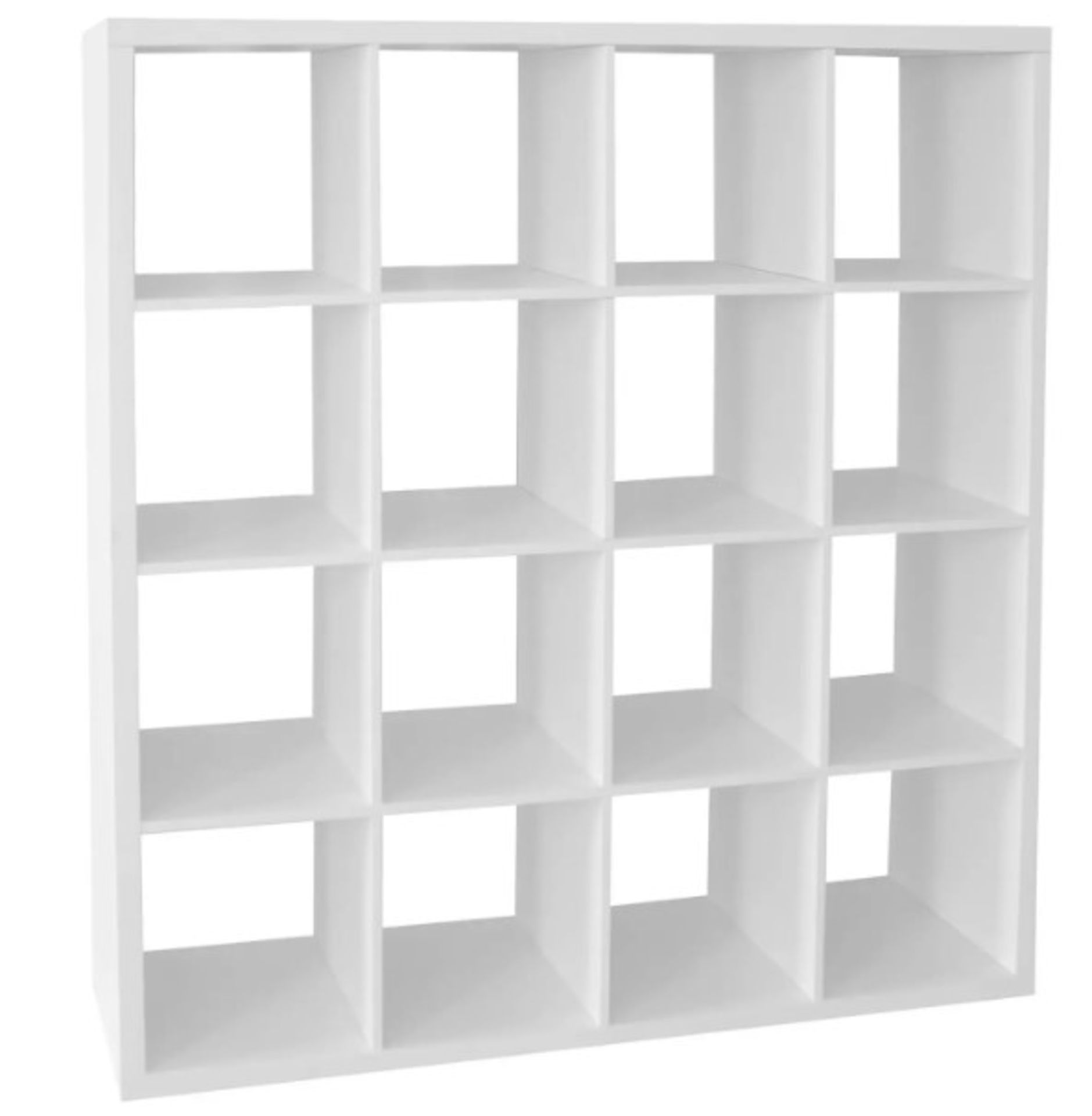 (P) RRP £150. Clever Cube Living Elements 4x4 Cube Storage White Matt Finish. (H146x W146x D39cm). - Image 2 of 4