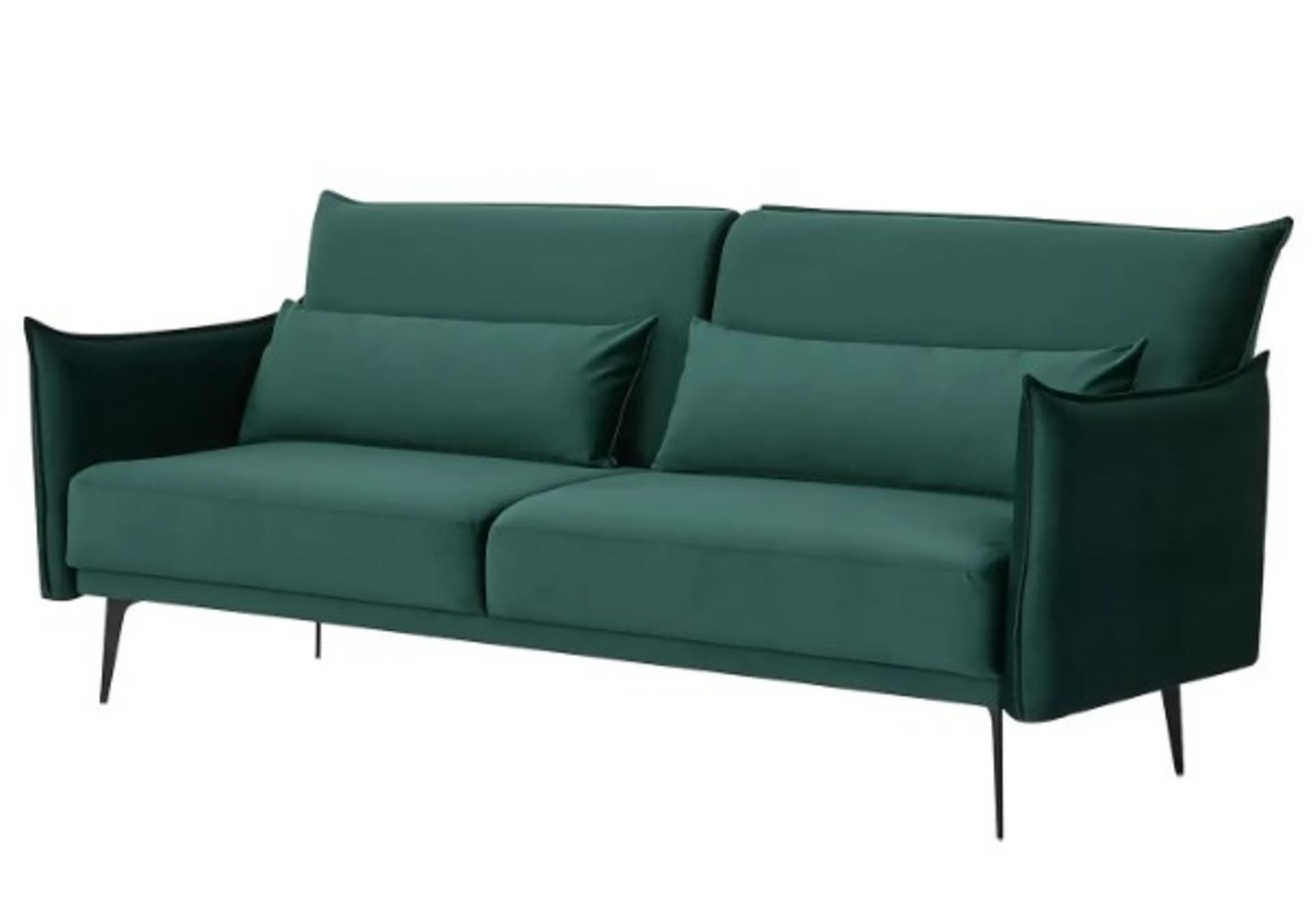 (P) RRP £550. Sutton Sofa Bed Emerald. Dimensions: (Sofa-H88x W208x D86cm, Bed-H45x W115x D188cm). - Image 2 of 15