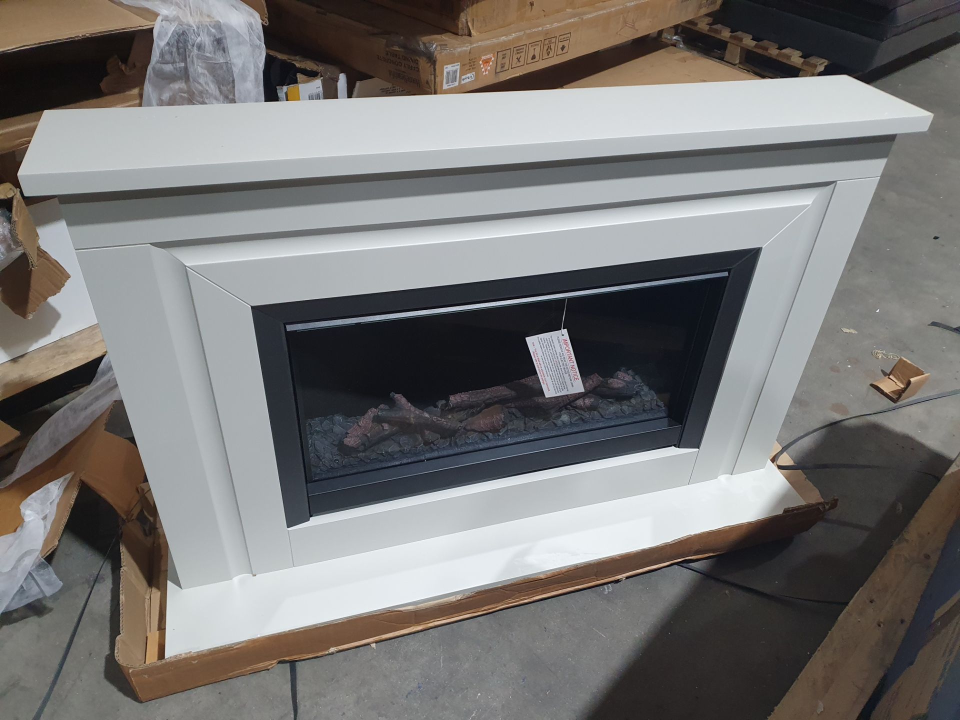 (R3) RRP £1,100. Bamorden 48 inch Wellbank Electric Fire Suite In Timber Matt Cashmere With Anthrec - Image 2 of 8