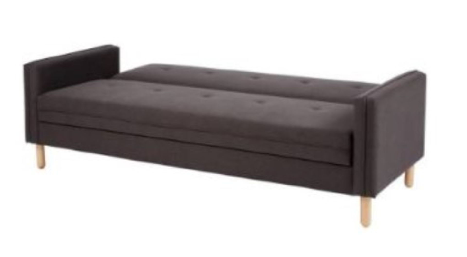 (P) RRP £250. Sidney Sofa Bed With Storage Charcoal. (Lot Comes With 1x Cushion). Please Note There - Image 4 of 8