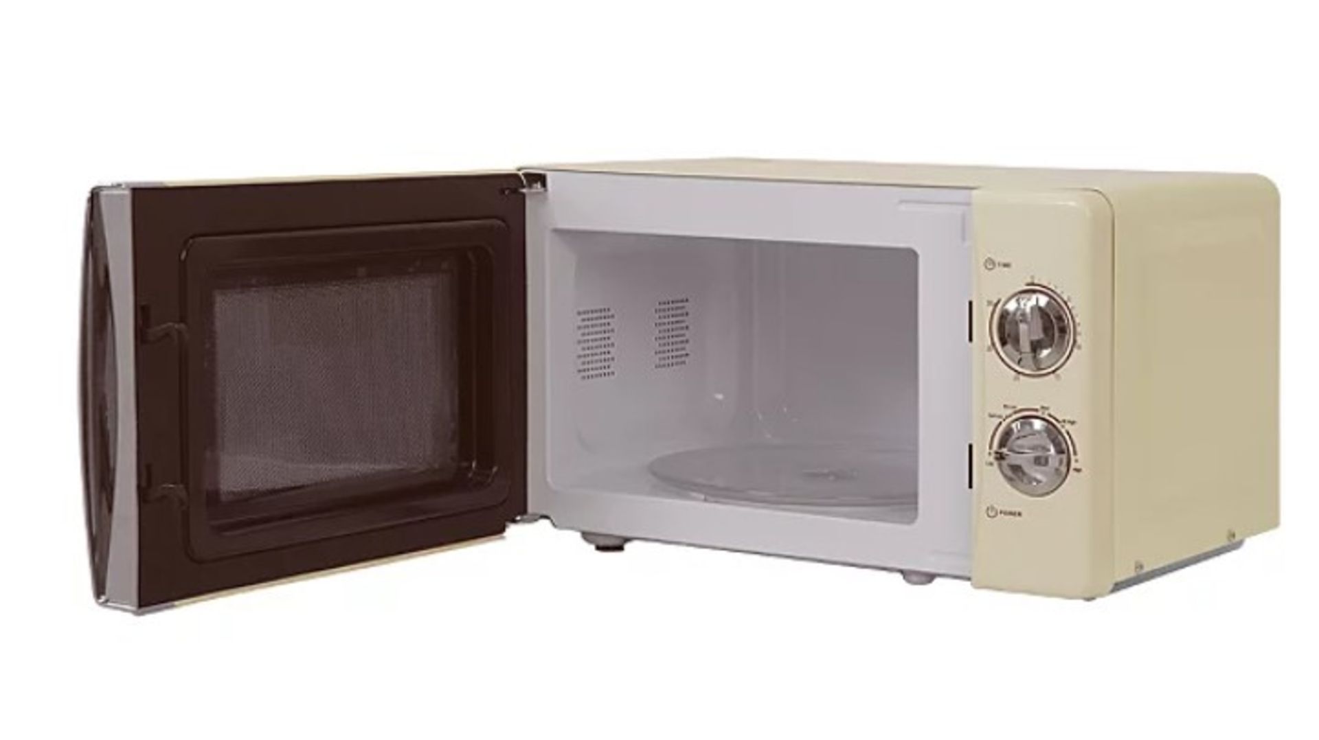 (1B). RRP £80. Russell Hobbs Colours Plus Classic Cream Compact Manual Microwave (RHMM701C-JD) - Image 3 of 4