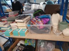 (R5) Contents To Shelf. Stationary, Ceramics, Bags, Books.