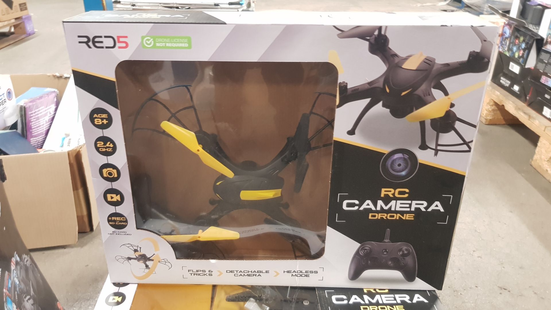 (6D) Lot RRP £176. 4x Items. 1x Red5 RC Rock Monster. 3x Red5 RC Camera Drone Black/Yellow. (All Un - Image 5 of 5