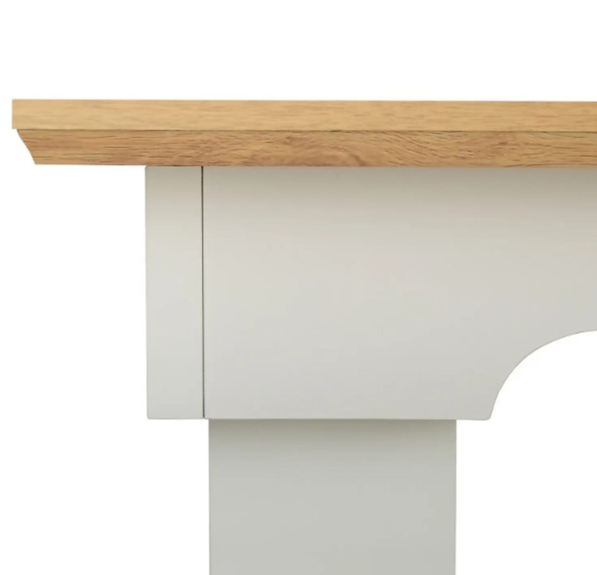 (P) RRP £100. Diva Dining Table Ivory. (L150x W90x H75cm). - Image 2 of 3