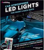 (10A) Lot RRP £161. Approx 23x #Winning Car Atmosphere LED Lights For Front And Back Seats. (All Un