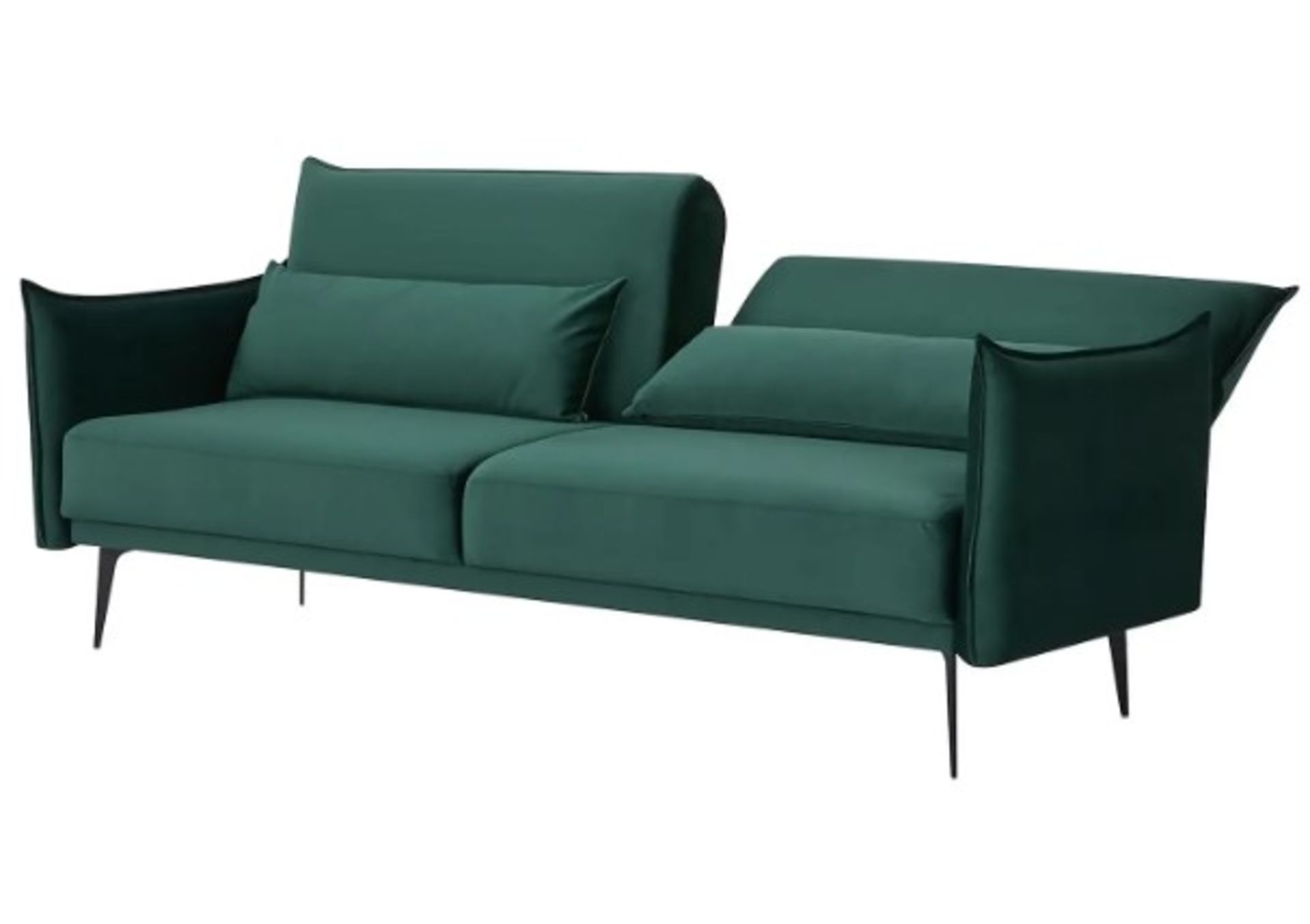 (P) RRP £550. Sutton Sofa Bed Emerald. Dimensions: (Sofa-H88x W208x D86cm, Bed-H45x W115x D188cm). - Image 4 of 15