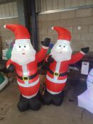 (5D) RRP £65. Twin Santa Inflatable.