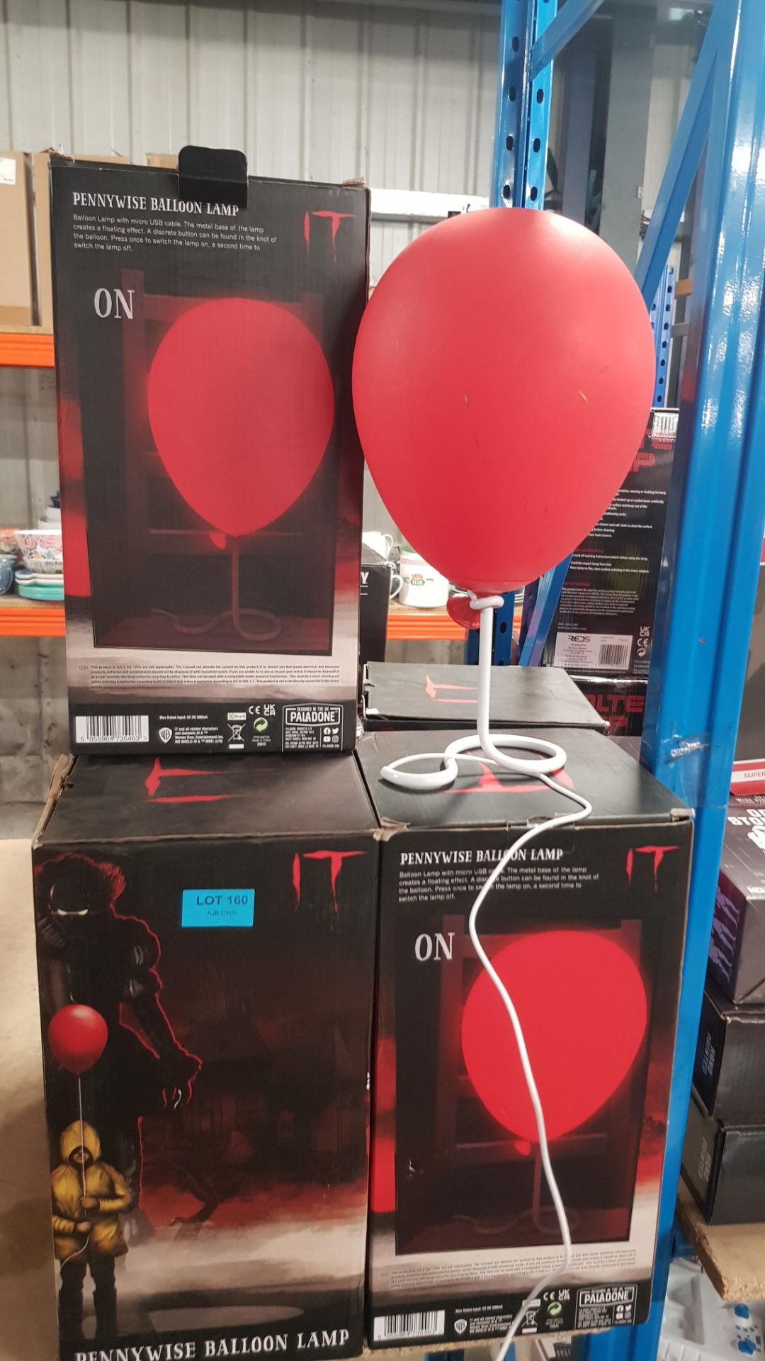 (10E) Lot RRP £270. 6x Paladone Pennywise Balloon Lamp (1x No Box). (All Units Have Return To Manu - Image 4 of 5