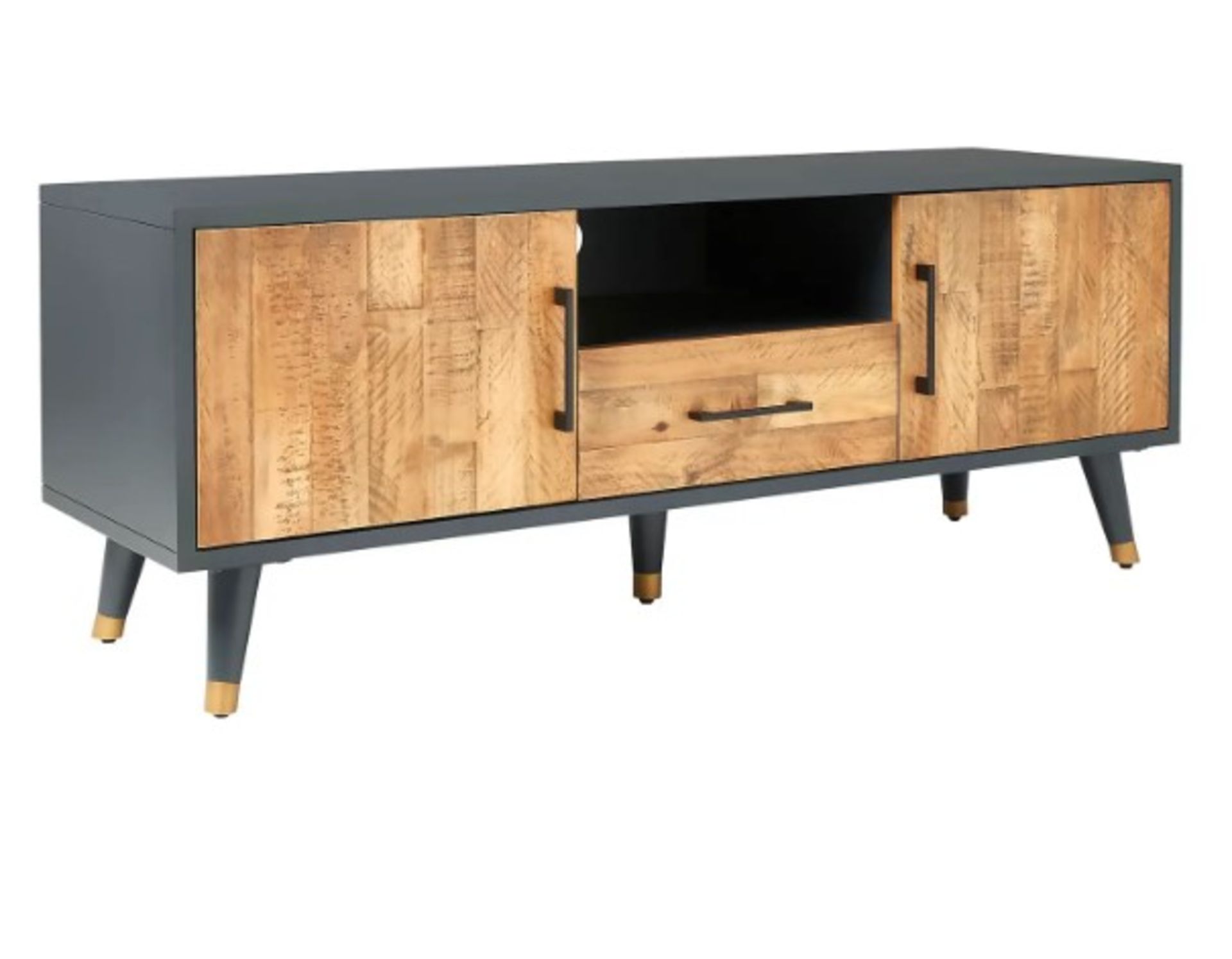 (P) RRP £325. Franklin Wide TV Stand. (H50x W134x D40cm). - Image 2 of 11