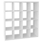 (R3) 3 x Living Elements Storage Units. 2 x 2x3 Clever Cube Storage Units In Oak & White Matt Finis