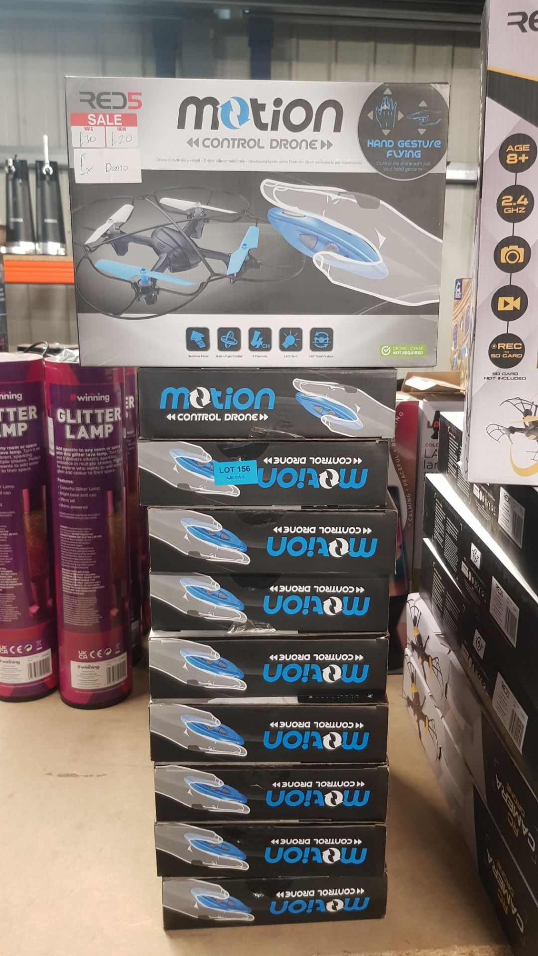 (10D) RRP £300. 10x Red5 Motion Control Drone Blue RRP £30 Each. (All Units Have Return To Manufact - Image 3 of 4