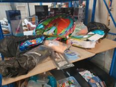(R5) Contents To Shelf To Include BBQ & Parasol Covers. Inflateables. Toys