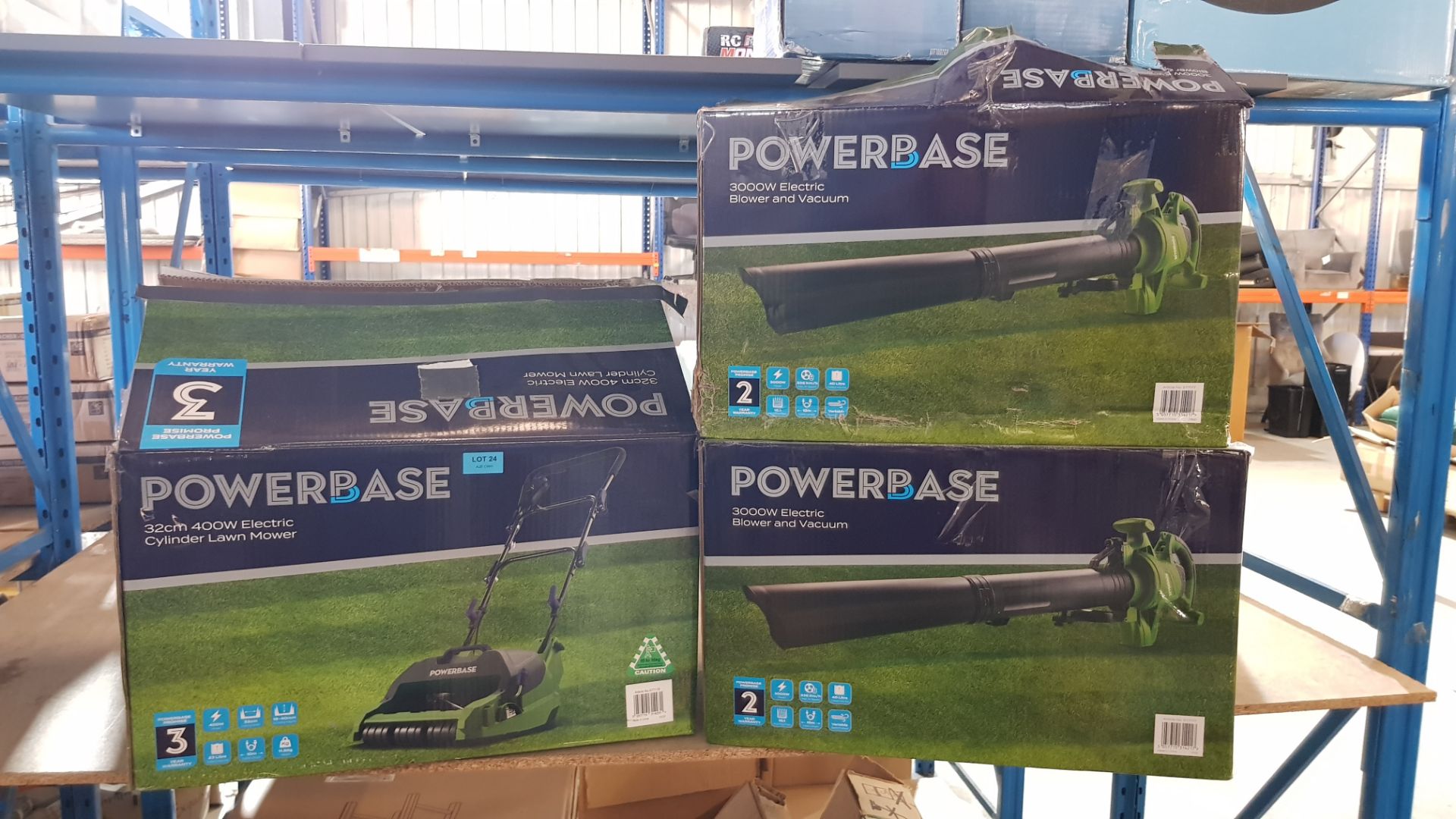 (2A) Lot RRP £238. 3x Powerbase Items. 2x 3000W Electric Blower And Vacuum RRP £60 Each. 1x 32cm 40 - Image 6 of 6