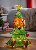(Lot 347/6F) 10x Mixed Christmas Items. To Include 5ft Pop-Up Snowy Tree Pre Lit. 3ft Snowy Tree Pr