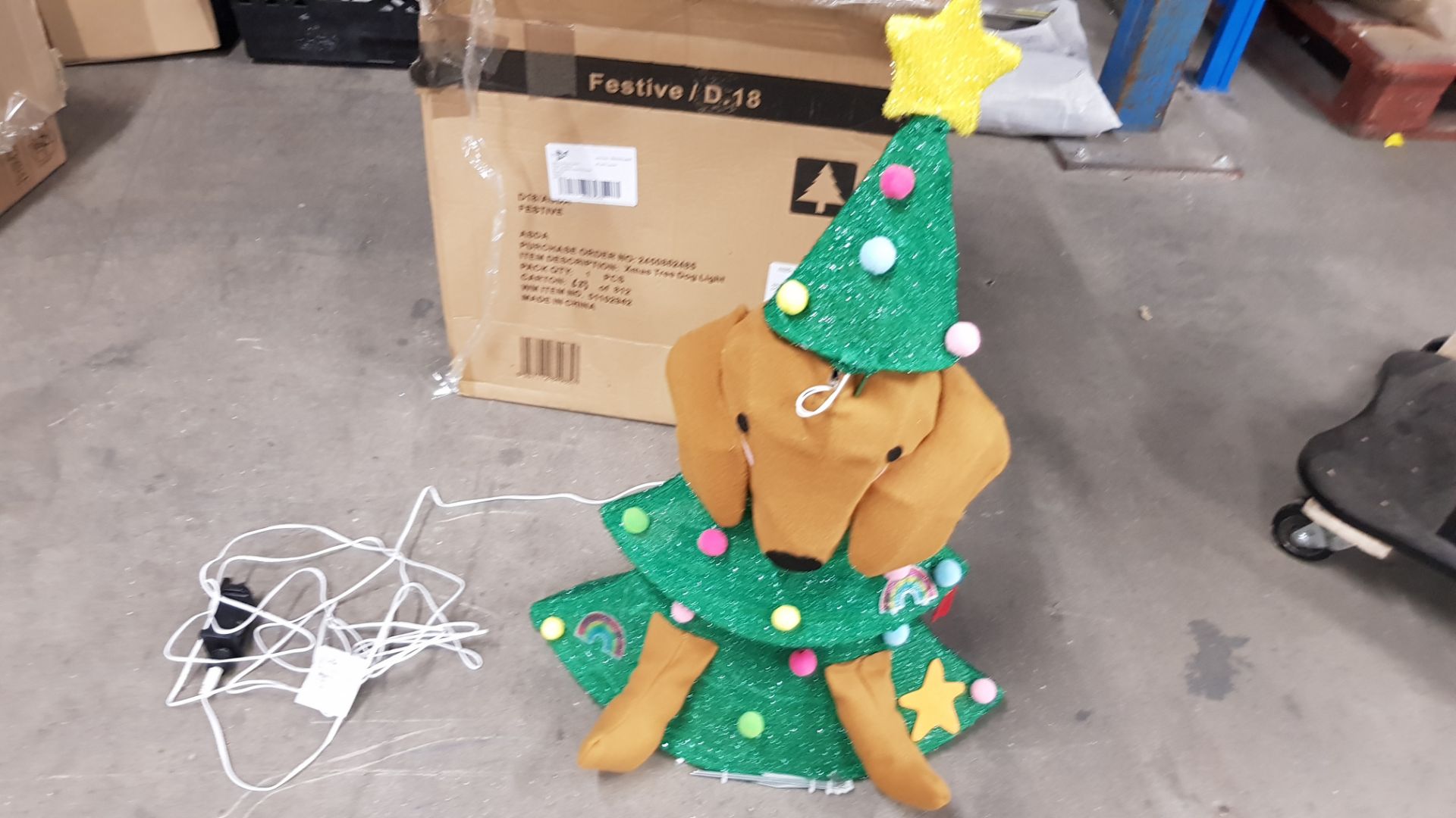 (Lot 347/6F) 10x Mixed Christmas Items. To Include 5ft Pop-Up Snowy Tree Pre Lit. 3ft Snowy Tree Pr - Image 10 of 12
