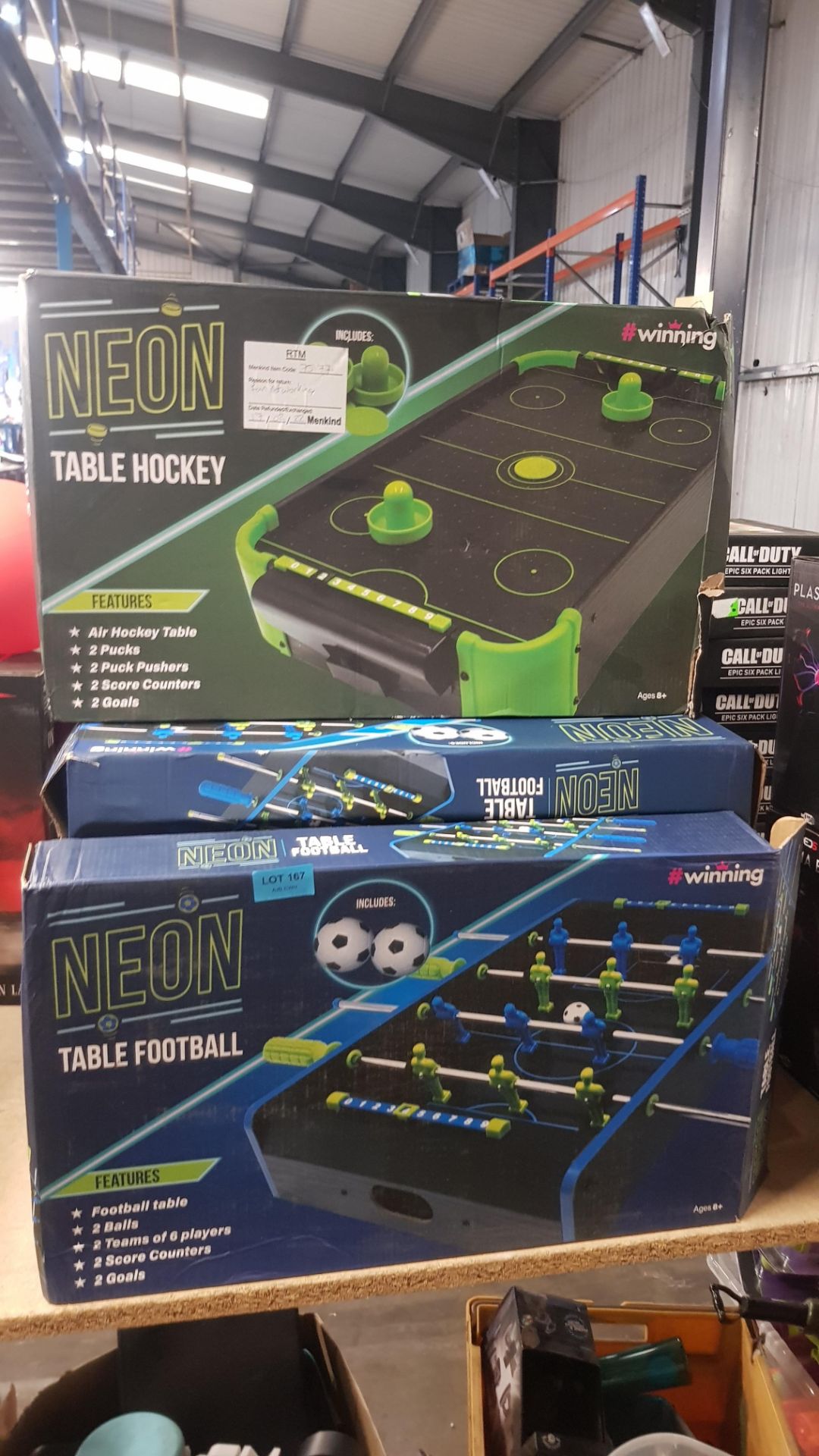 (10F) Lot RRP £187. 7x Items. 6x #Winning Neon Table Football. 1x #Winning Neon Table Hockey. (All - Image 3 of 3