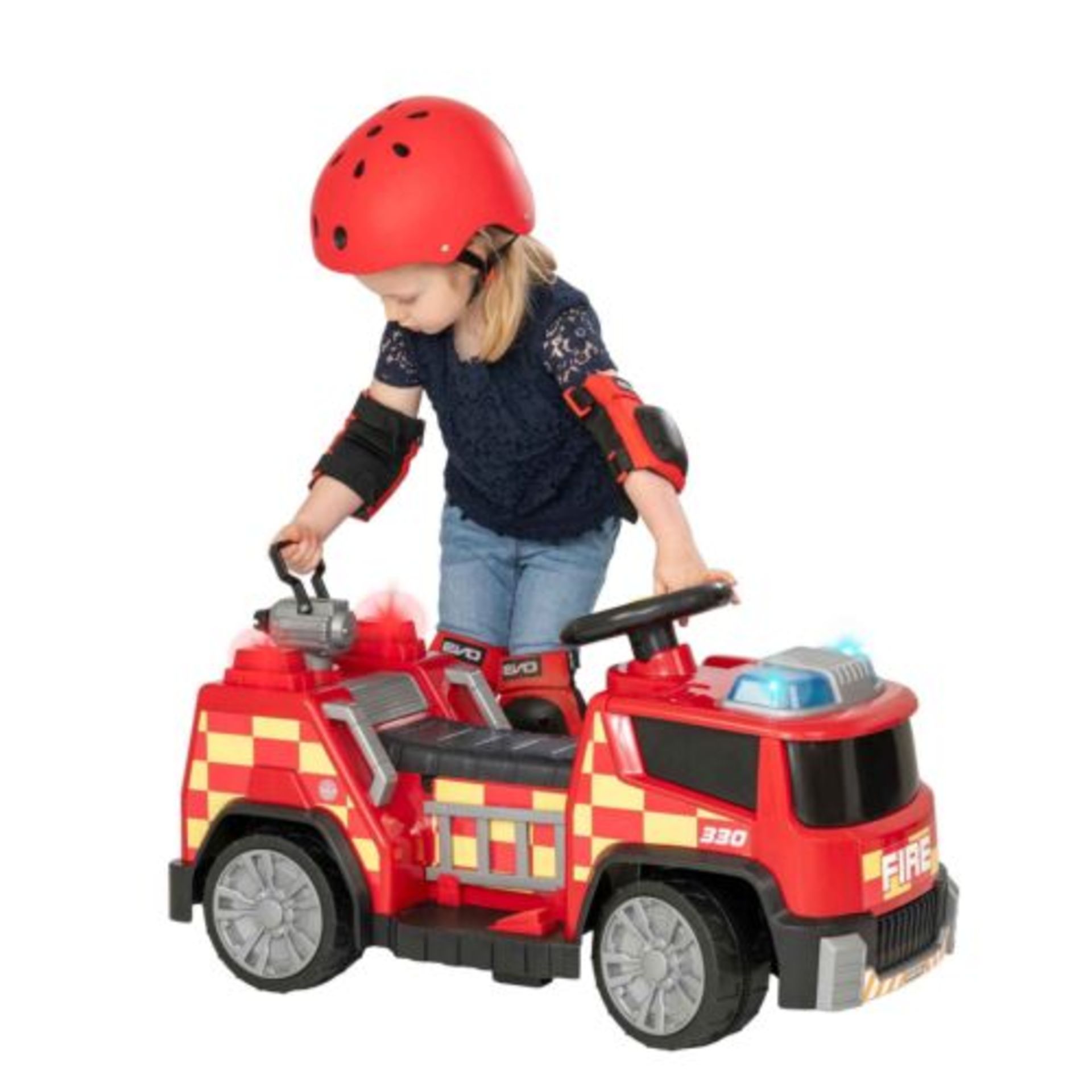 (11C) 7x Toy Items. 1x Evo 6V Fire Engine RRP £72 (No Charger Lead). 6x Mixed Nerf Guns To Include - Image 2 of 13