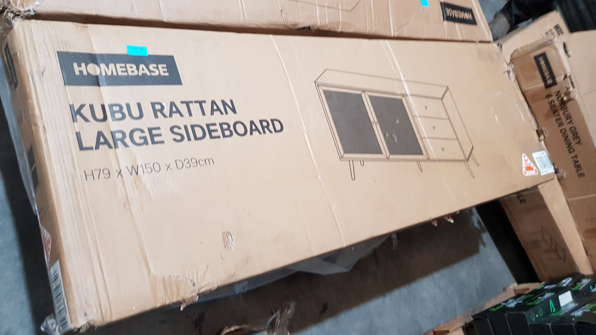 (P) RRP £280. Kubu Rattan Large Sideboard. (H79x W150x D39.5cm). - Image 5 of 5