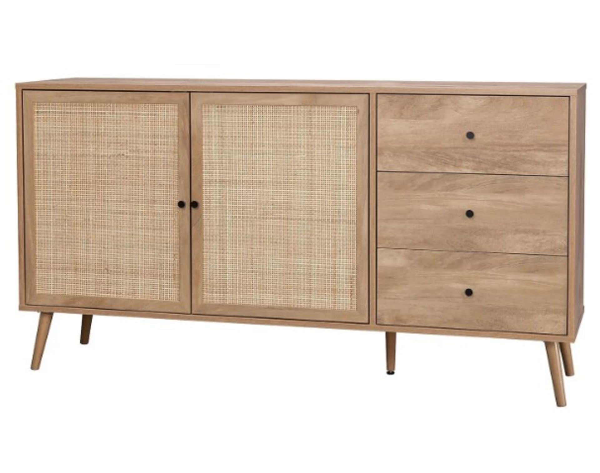 (P) RRP £280. Kubu Rattan Large Sideboard. (H79x W150x D39.5cm).