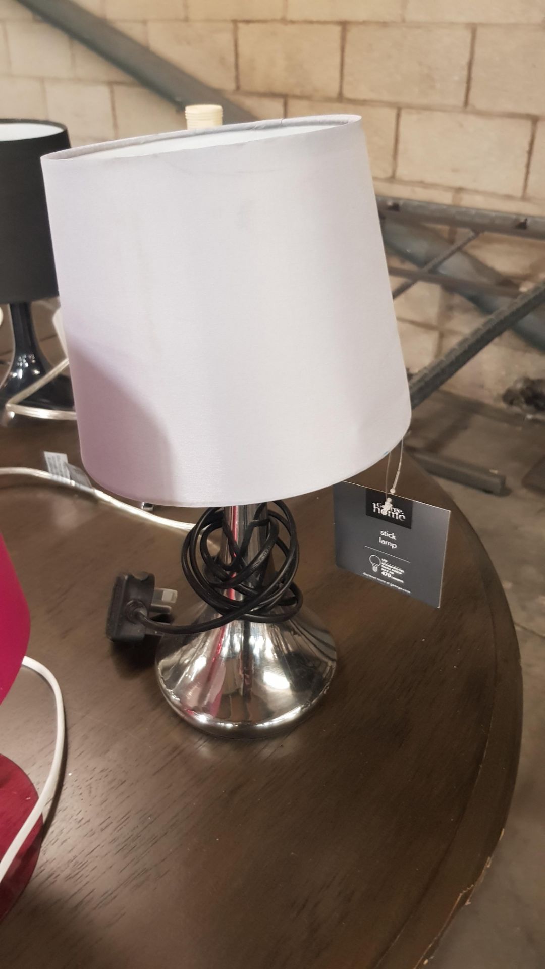 (6D) 12x Lighting Items. To Include Darwin Black Pendant. Erve Design Jemma Plastic Table Lamp. Sam - Image 12 of 14