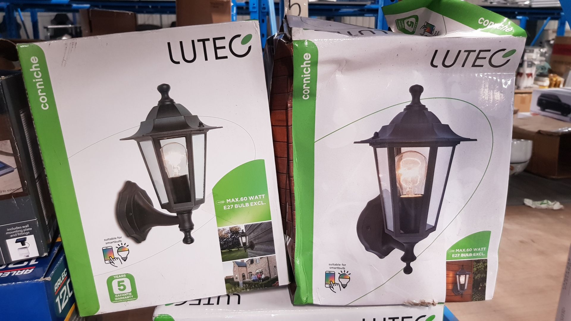 (6G) 13x Mixed Lighting Items. 4x Lutec Tec10 LED Motion Sensor. 2x Lutec Corniche. 1x Lutec Bubble - Image 5 of 8