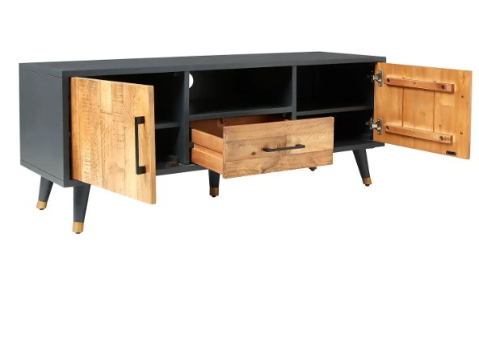 (P) RRP £325. Franklin Wide TV Stand. (H50x W134x D40cm). - Image 3 of 11