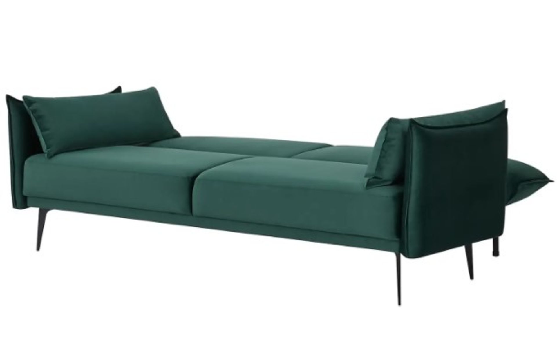 (P) RRP £550. Sutton Sofa Bed Emerald. Dimensions: (Sofa-H88x W208x D86cm, Bed-H45x W115x D188cm). - Image 5 of 15