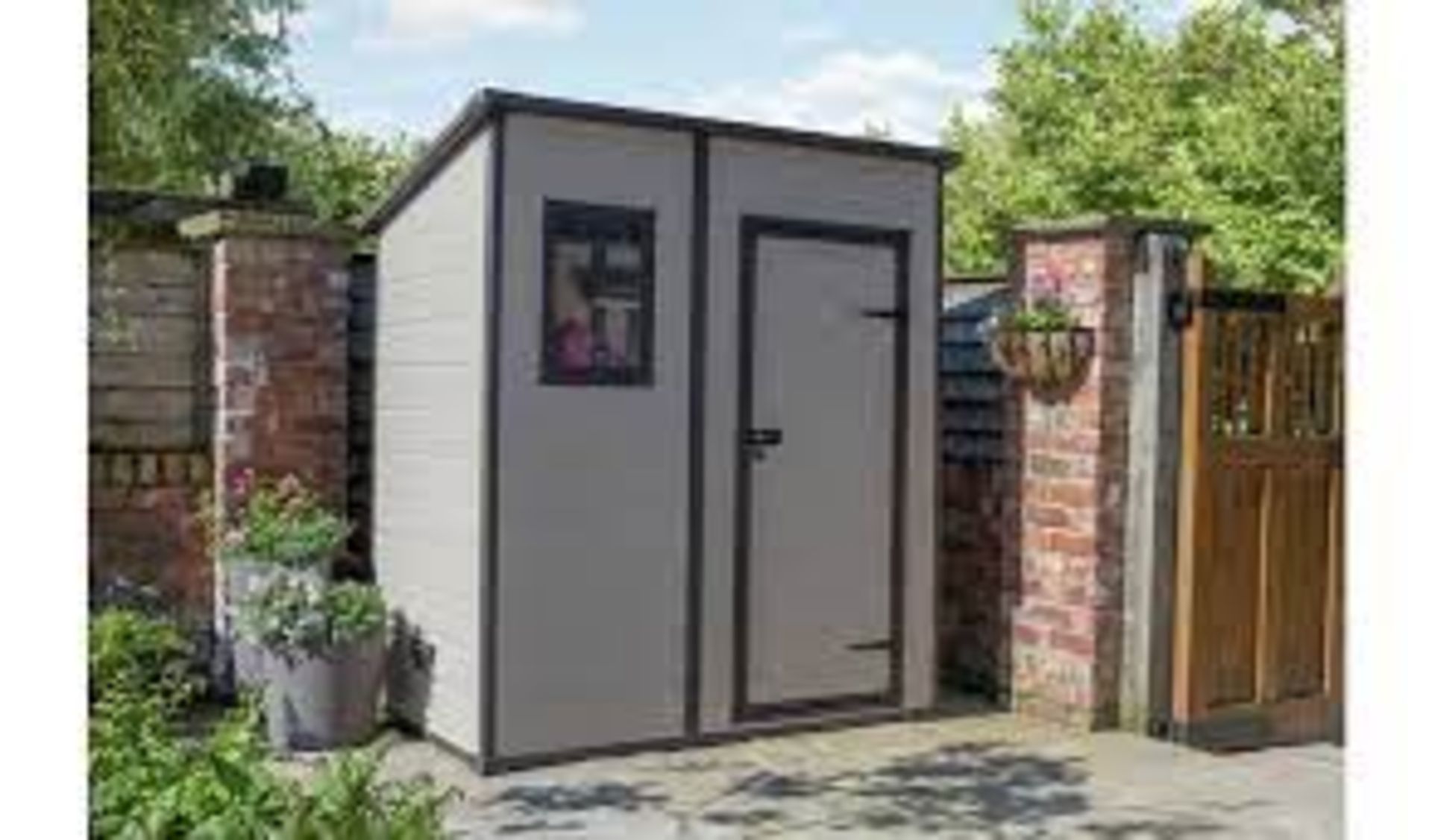 (R3) RRP £445 Keter Pent 6x4m Garden Shed