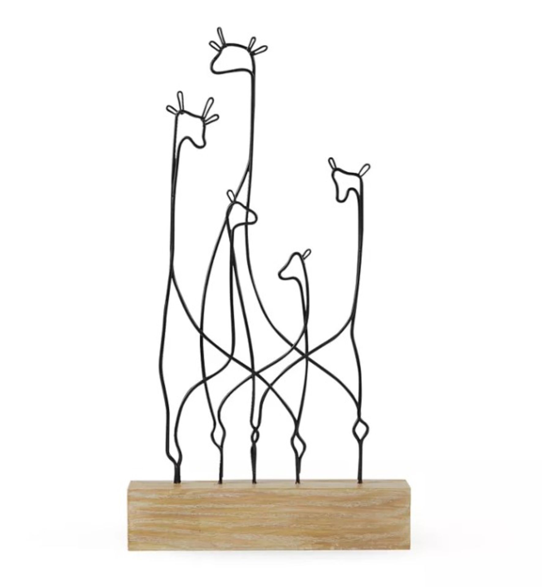 (2B) RRP £96. 12x Wire Giraffe Family Ornament RRP £8 Each.