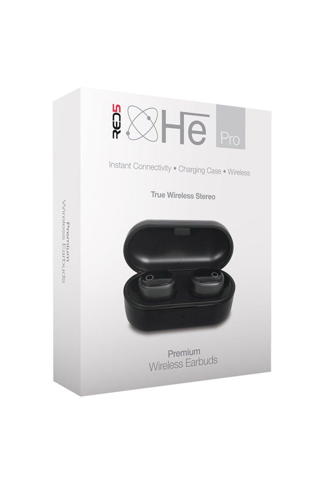 (10B) Lot RRP £375. 15x Red5 He True Wireless Stereo Premium Earbuds RRP £25 Each. (9x Black, 6x Wh