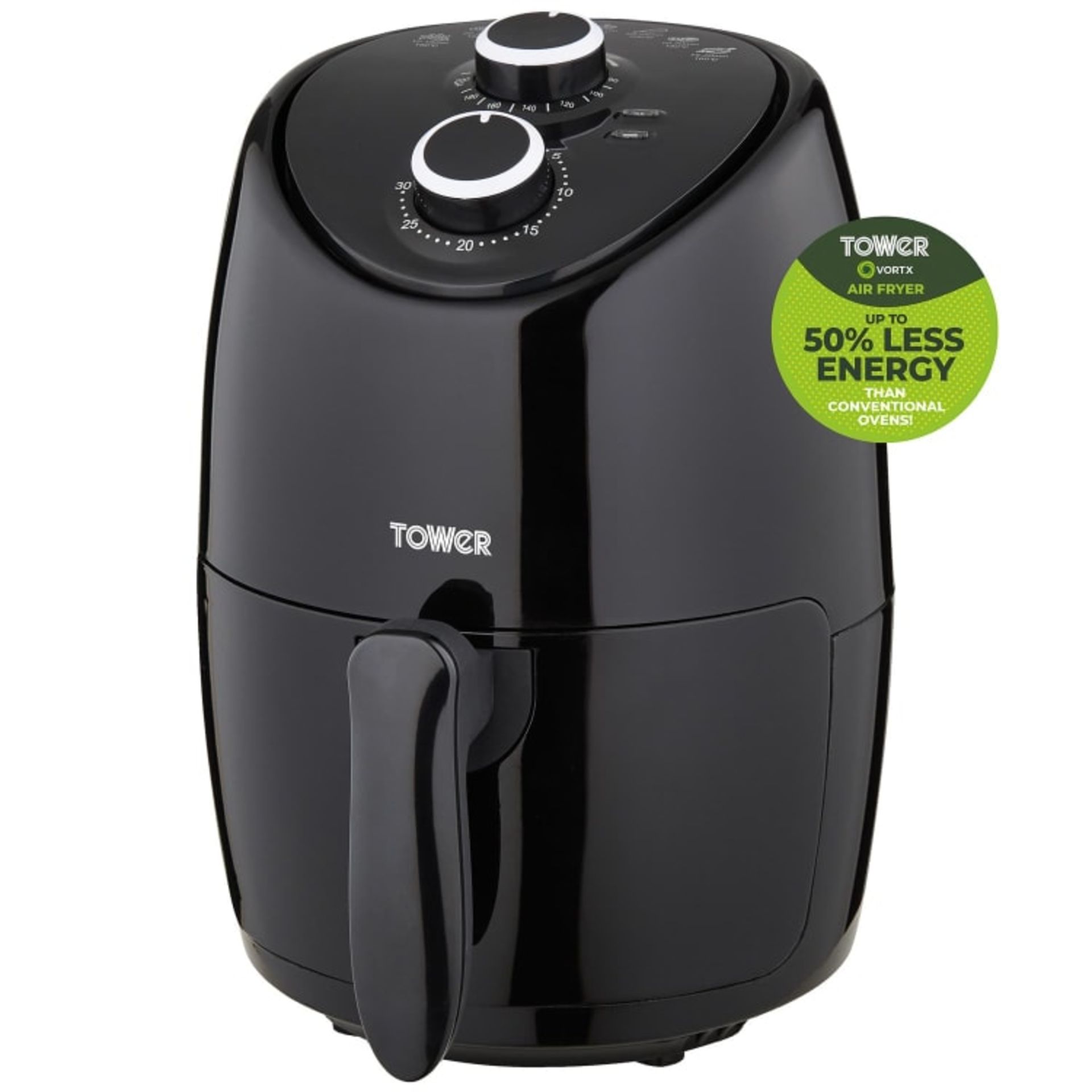 (10J) 8x Items. 1x Tower 2L Air Fryer Black RRP £50. 1x Goblin Essentials Handheld Wet & Dry Vacuum