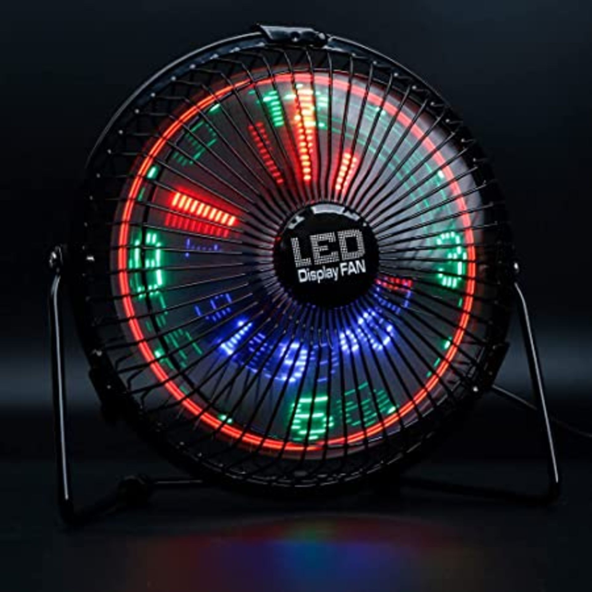 (6F) Lot RRP £220. 11x Red5 USB Desktop LED Clockfan. (All Units Have Return To Manufacturer Sticke