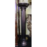 Heavy Antique Style Bronzed Pedestal Stand