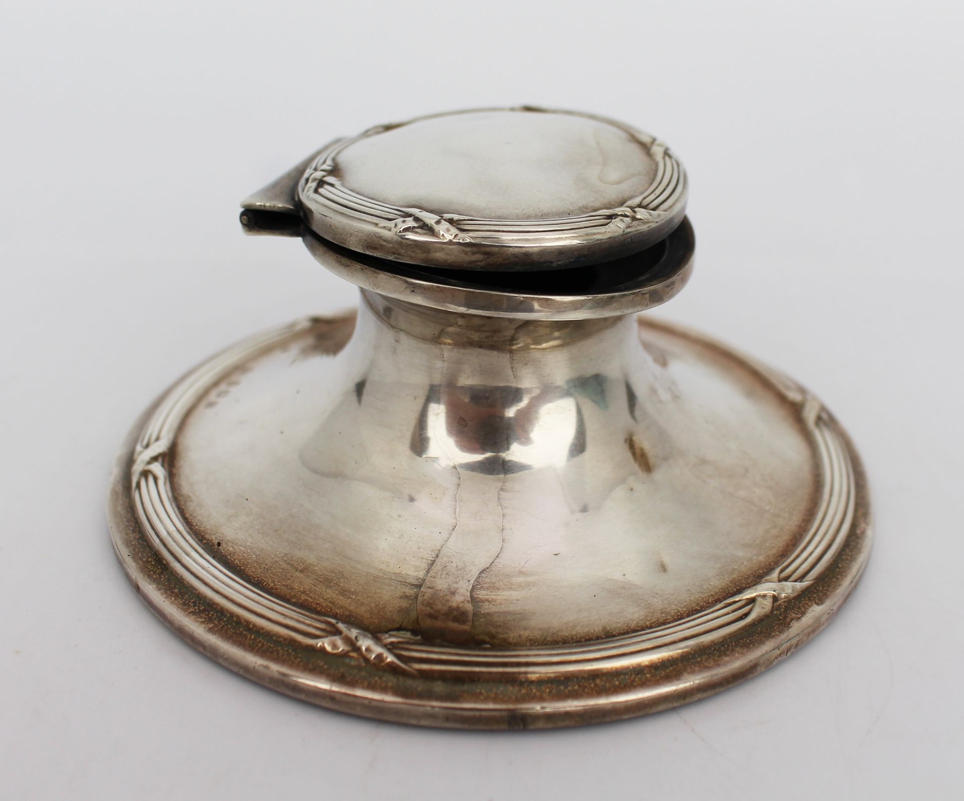 Solid Silver Inkwell - Image 3 of 6