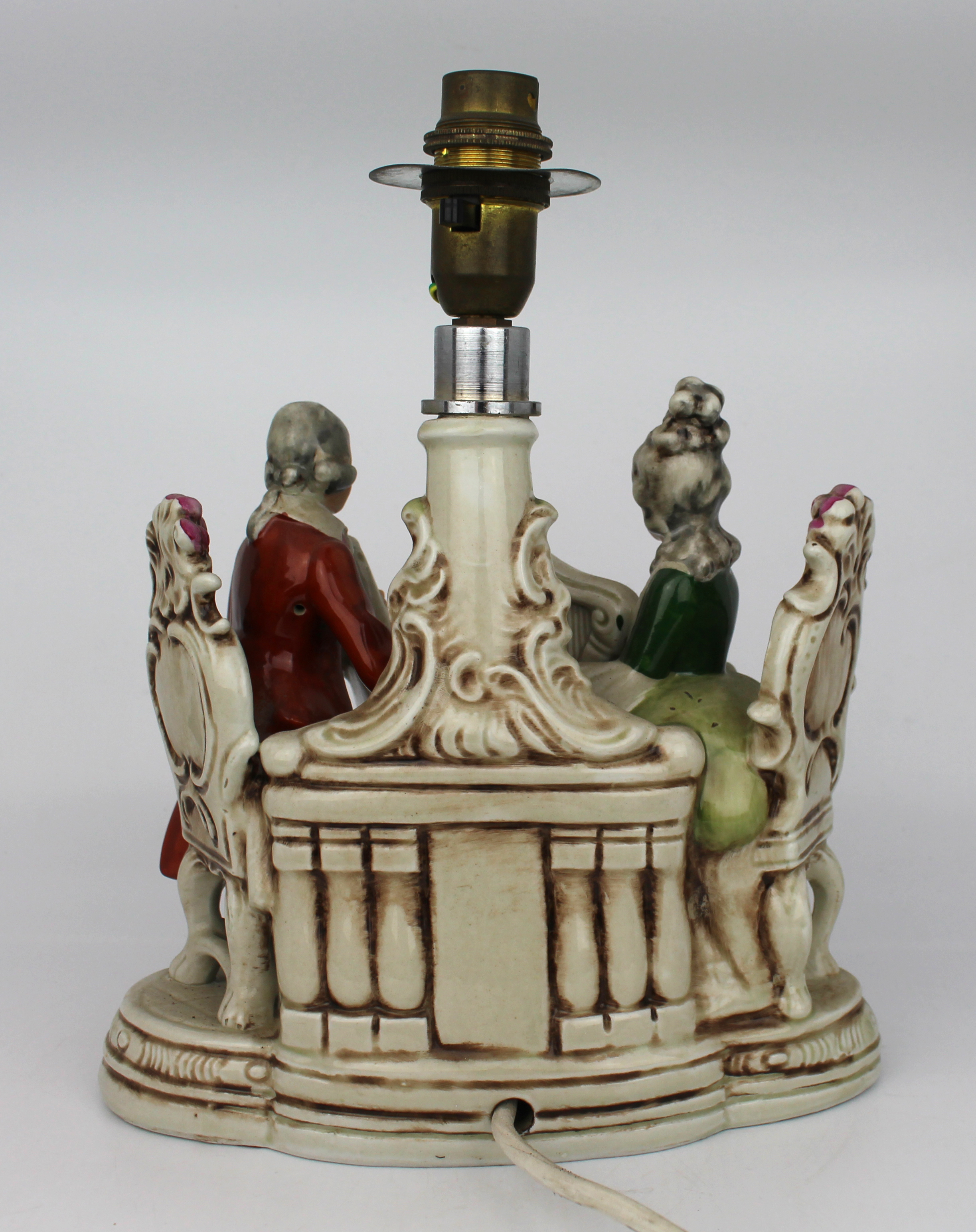 Set of 4 Italian & Turkish Porcelain Table Lamps - Image 4 of 5