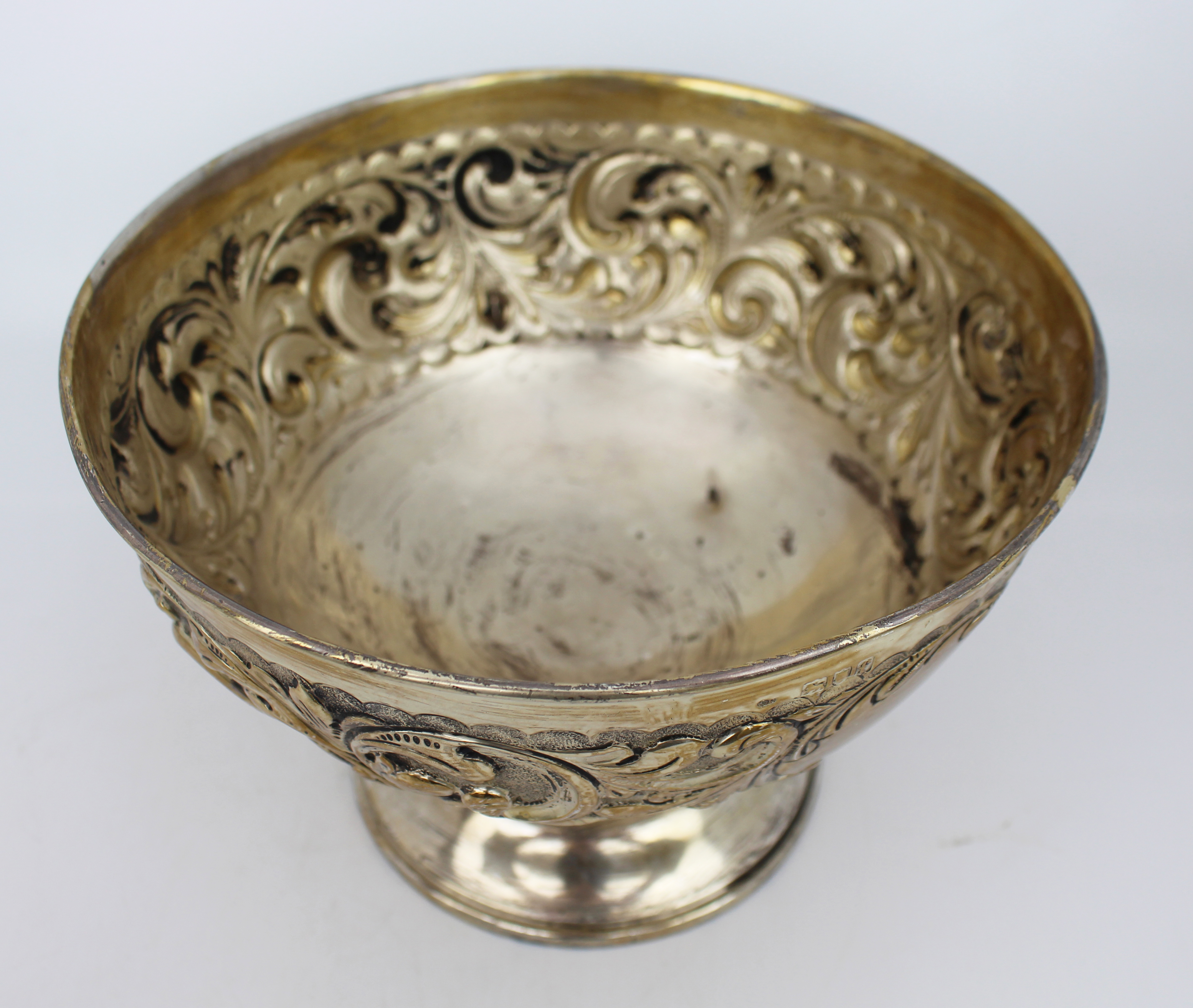 Edwardian Solid Silver Bowl London 1901 - Image 3 of 5