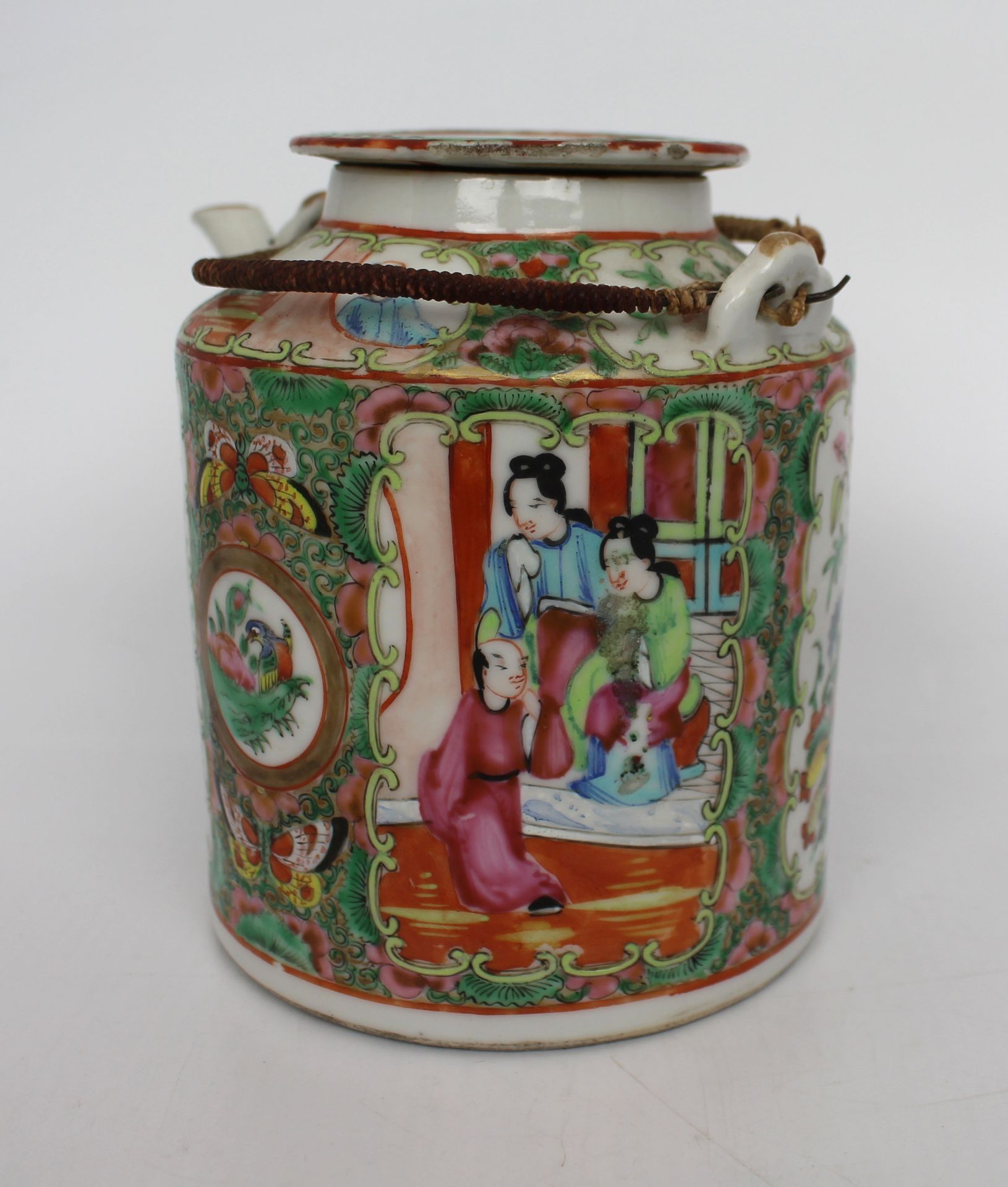 Cantonese Tea Pot c.1900 - Image 4 of 7