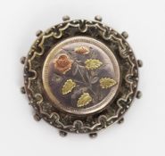 Silver Floral Brooch