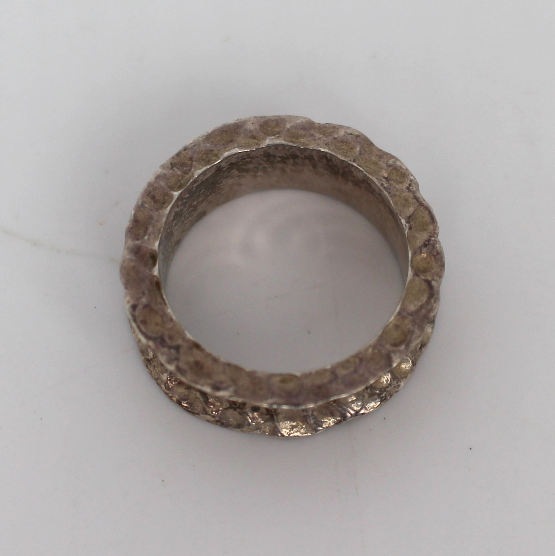 Hammered Silver Ring - Image 2 of 3