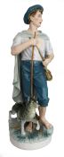 Large Royal Dux Shepherd Figure