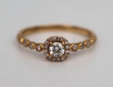 Diamond 18ct Rose Gold Ring