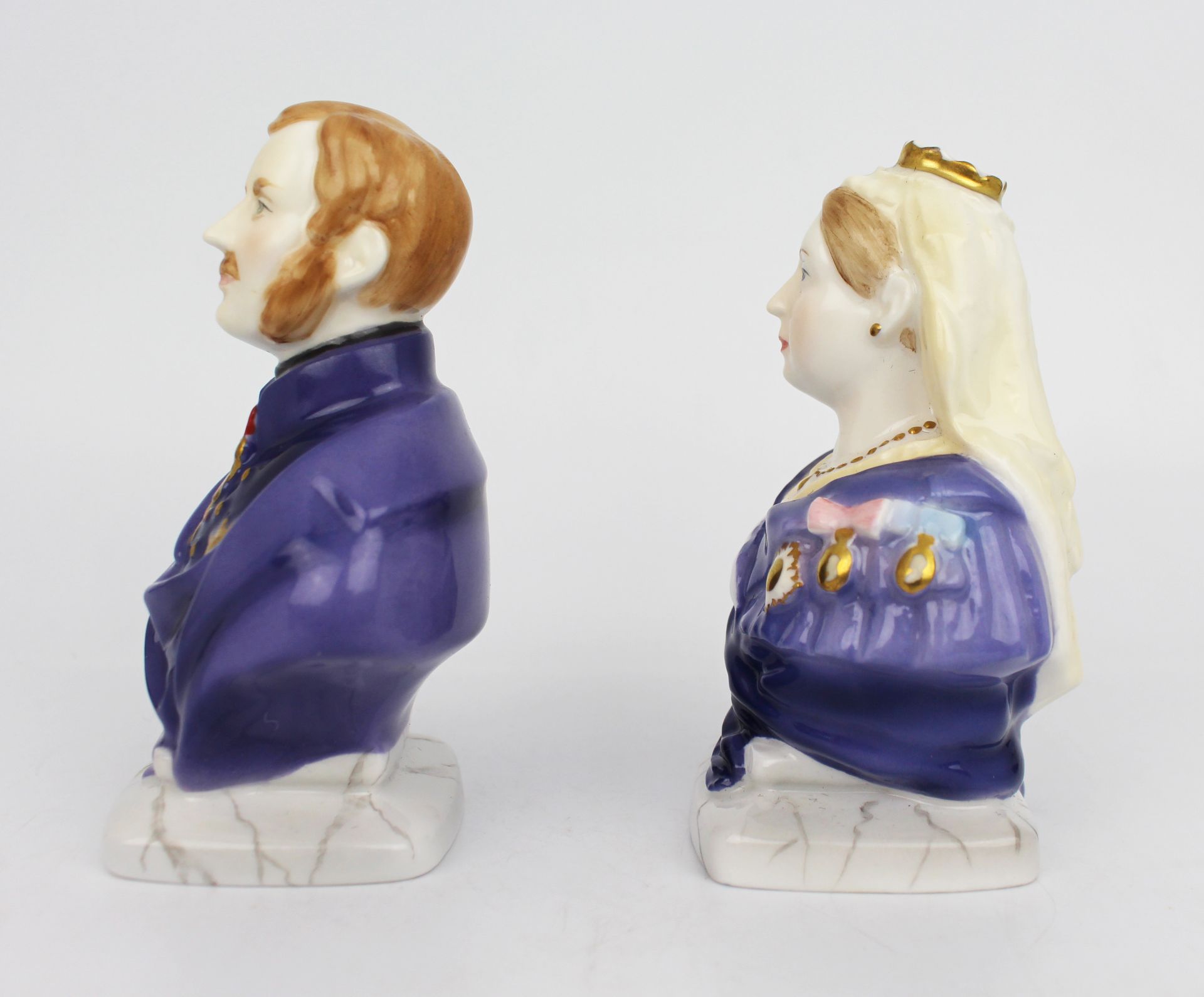 Pair of Royal Worcester Victoria & Albert Candle Snuffers - Image 4 of 7